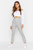 Boohoo Contrast Checked Tapered Trouser