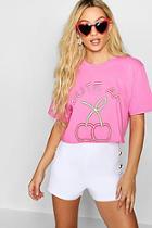 Boohoo Paris Hilton Cute Af Slogan Crop Tee
