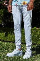 Boohoo Fm Skinny Fit Pintuck Joggers With Stud Tape