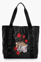 Boohoo Louise Oriental Embroidery Shopper Bag