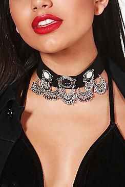 Boohoo Amelie Boho Statement Choker
