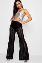 Boohoo Cassie Hot Pant Lace Flare Trouser