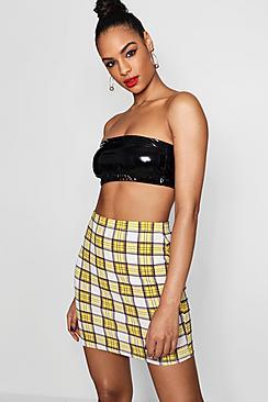 Boohoo Lissy Pastel Vinyl Bandeau