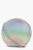 Boohoo Holographic Structured Round Bag