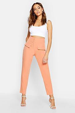 Boohoo Woven Contrast Stitch Pocket Trouser