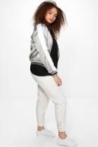 Boohoo Plus Annie Eyelet Jog Pant Vanilla