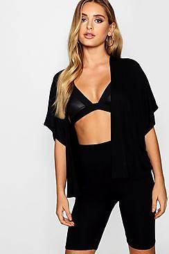 Boohoo Zoe Wide Sleeve Jersey Kimono