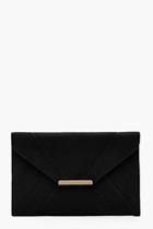 Boohoo Kelly Panelled Suedette Clutch