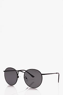 Boohoo Black Frame Round Fashion Glasses
