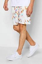 Boohoo Ice Cream Print Long Jersey Shorts