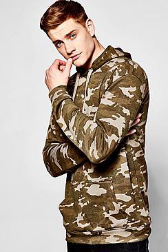 Boohoo Oversized Camo Hoodie