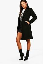 Boohoo Ava Belted Wool Look Coat