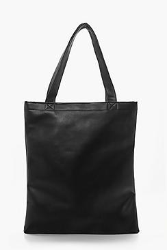 Boohoo Leather Look Tote Bag