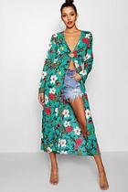 Boohoo Tall Paige Floral Maxi Kimono Top