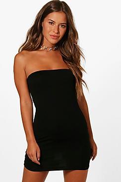 Boohoo Petite Basic Tube Dress