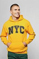Boohoo Nyc Print Oversized Over The Head Hoodie