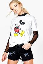 Boohoo Sara Micky Mouse T-shirt