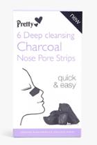 Boohoo Cleansing Charcoal Nose Strips 6 Pack Clear