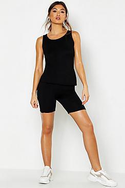 Boohoo Fit Basic Gym Cycling Shorts