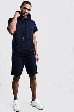 Boohoo Original Man Short Sleeve Hoodie & Short Set