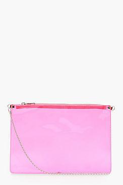 Boohoo Neon Zip Top Cross Body