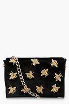 Boohoo Yasmin Bug Embroidery Cross Body Bag