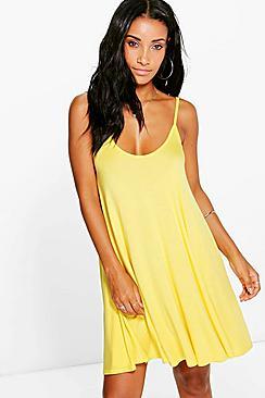 Boohoo Dahlia Basic Swing Dress