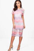 Boohoo Boutique Tori Ombre Lace Midi Dress