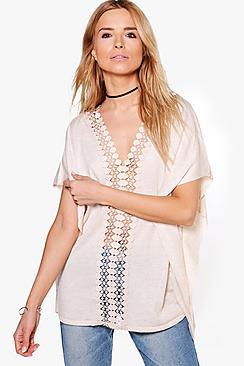 Boohoo Christine Crochet Knit Jumper