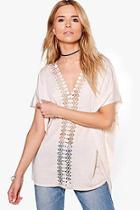 Boohoo Christine Crochet Knit Jumper