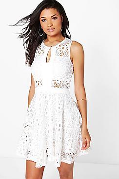Boohoo Boutique Jasmine Crochet Dress