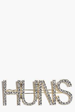 Boohoo Melissa Hun Slogan Hairclip