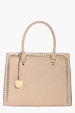 Boohoo Sophia Chain Detail Tote