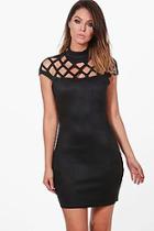 Boohoo Wanda Bonded Suedette Bodycon Dress
