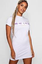 Boohoo Ariella Cali Print T-shirt Dress