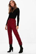 Boohoo Georgia Zip Side Loopback Joggers