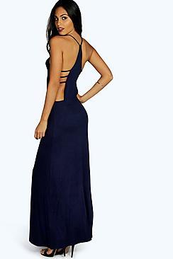 Boohoo Eliza Back Detail Maxi Dress