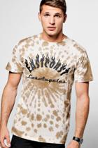 Boohoo Tie Dye T Shirt With Print Green