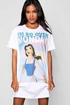 Boohoo Beauty And The Beast Sleep Tee