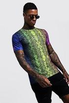 Boohoo Original Man Coloured Snake Print T-shirt