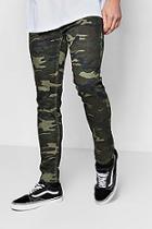 Boohoo Skinny Fit Camo Print Jeans