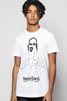 Boohoo Snoop Dogg License T-shirt White