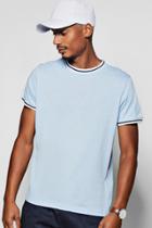 Boohoo Retro Stripe T-shirt Blue
