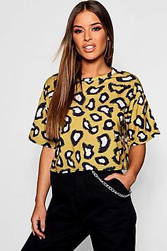 Boohoo Petite Leopard Print Tee