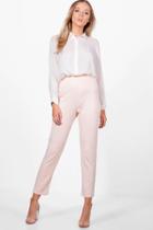 Boohoo Aimee Skinny Fitted Trouser Nude