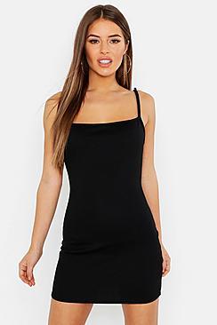 Boohoo Petite Ribbed Neon Bodycon Dress