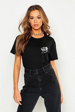 Boohoo Leo Zodiac Pocket Print T-shirt