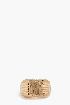Boohoo Square Top Signet Ring