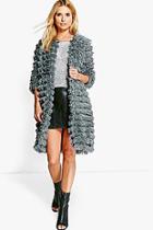 Boohoo Alisha Shaggy Faux Fur Coat
