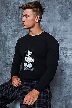 Boohoo Disney Mickey 'oh Man' Slogan Print T-shirt
